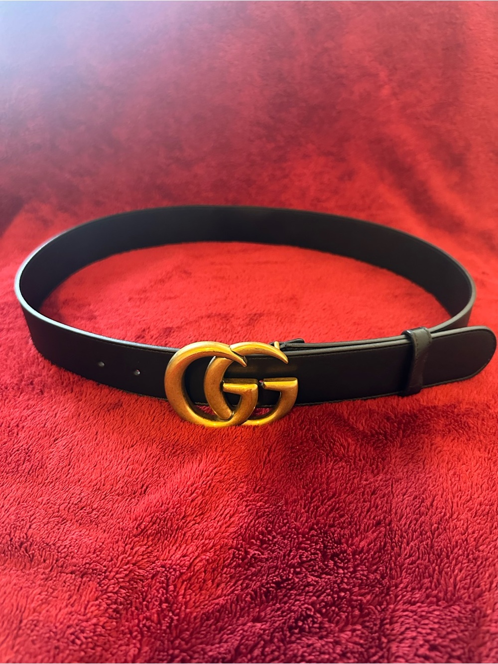 Gucci GG Marmont Wide Belt — Like New Authentic